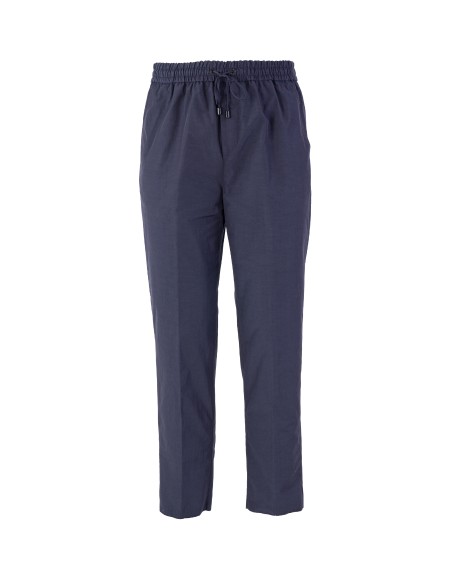 Shop ETRO  Pantalone: Etro pantaloni jogging in misto lino con coulisse in vita.
Comfort fit.
Tasche a filetto laterali.
Tasche a pattina sul retro.
Elastico con coulisse in vita con finalini logati.
Fondo gamba sfilato 18 cm.
Composizione: 45% lino 55% lyocell.
Made in Italy.. 1W767 1081-0200